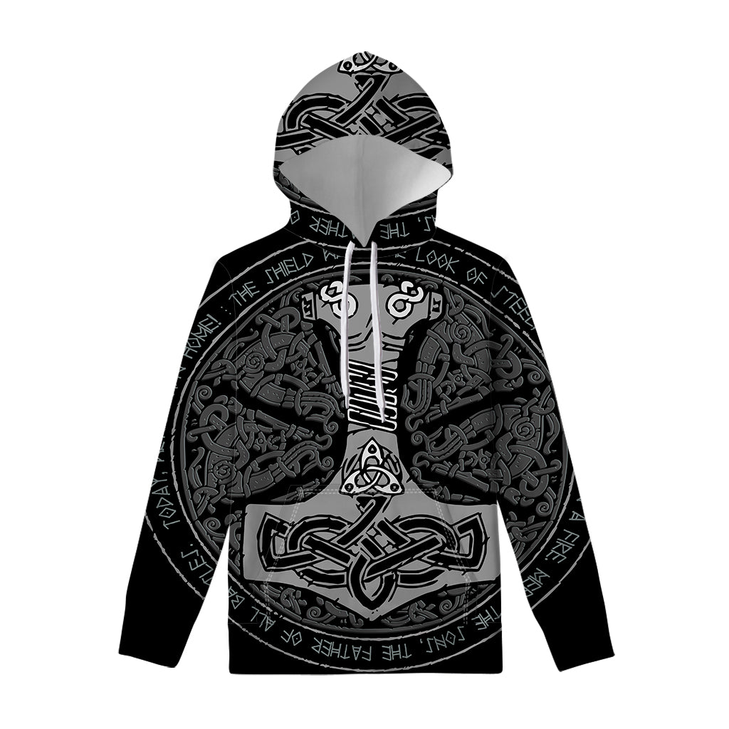 Mjolnir Hammer Of Thor Print Pullover Hoodie