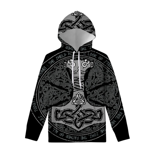 Mjolnir Hammer Of Thor Print Pullover Hoodie
