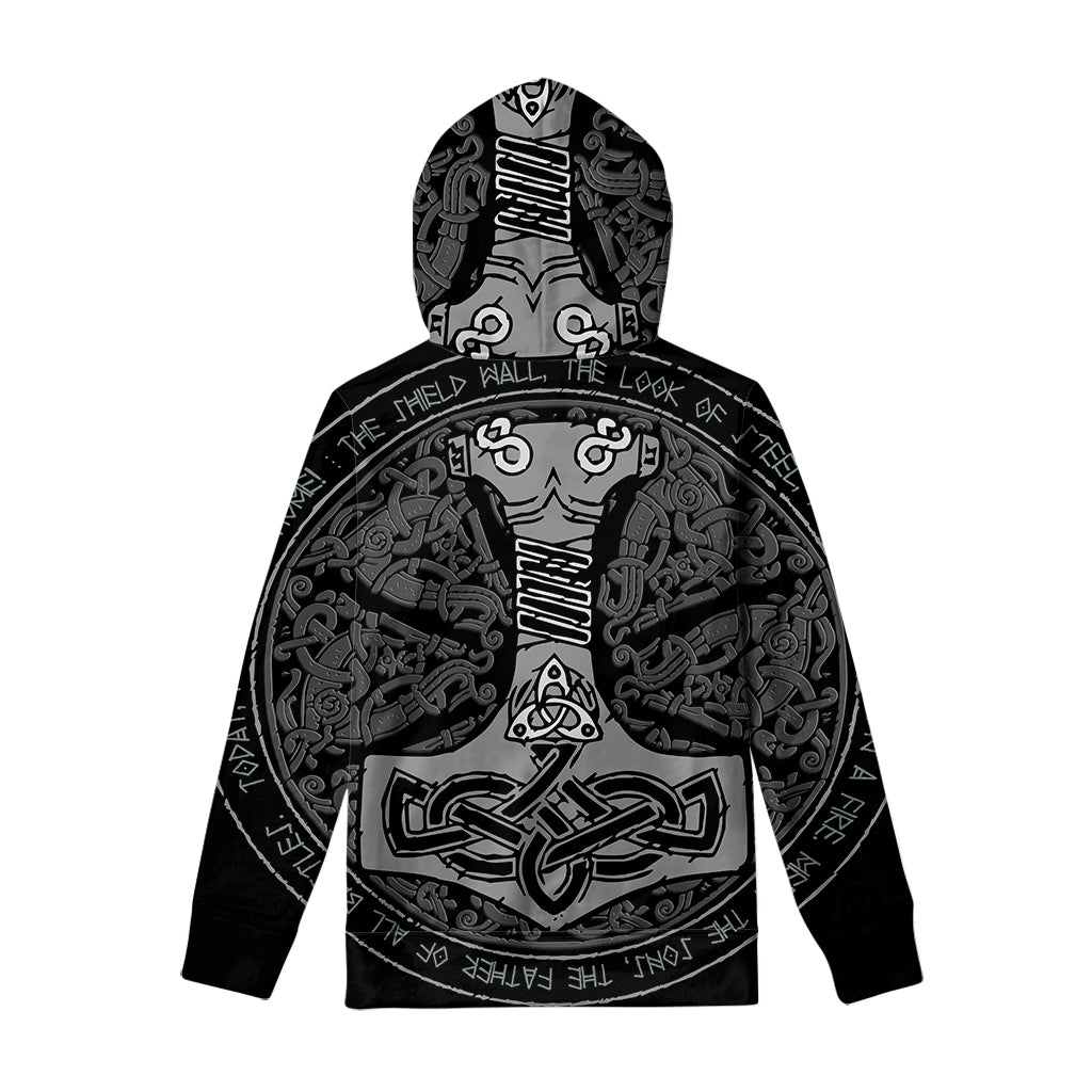 Mjolnir Hammer Of Thor Print Pullover Hoodie