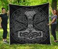 Mjolnir Hammer Of Thor Print Quilt