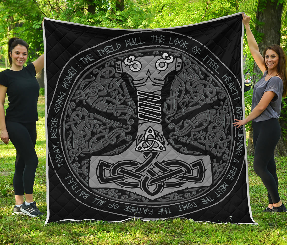 Mjolnir Hammer Of Thor Print Quilt