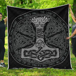 Mjolnir Hammer Of Thor Print Quilt