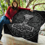 Mjolnir Hammer Of Thor Print Quilt