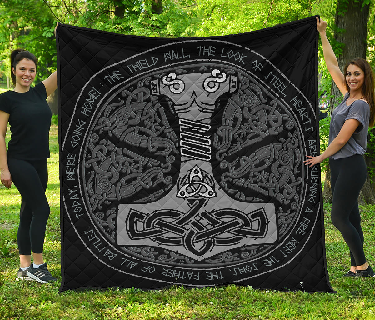Mjolnir Hammer Of Thor Print Quilt