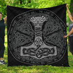 Mjolnir Hammer Of Thor Print Quilt