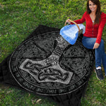 Mjolnir Hammer Of Thor Print Quilt