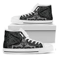 Mjolnir Hammer Of Thor Print White High Top Sneakers