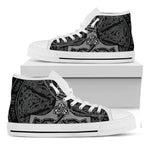 Mjolnir Hammer Of Thor Print White High Top Shoes