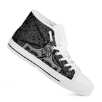 Mjolnir Hammer Of Thor Print White High Top Shoes
