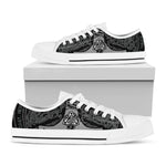 Mjolnir Hammer Of Thor Print White Low Top Shoes