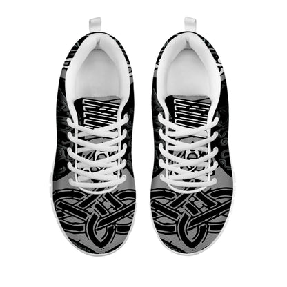 Mjolnir Hammer Of Thor Print White Sneakers