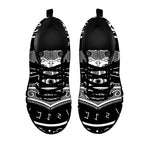 Mjolnir Norse Mythology Print Black Sneakers