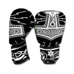 Mjolnir Norse Mythology Print Boxing Gloves