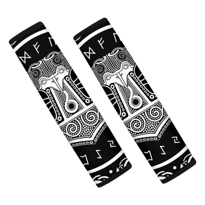 Mjolnir Norse Mythology Print Car Seat Belt Covers