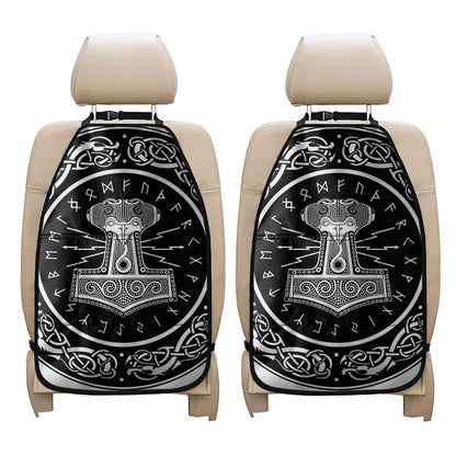 Mjolnir Norse Mythology Print Car Seat Organizers