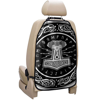 Mjolnir Norse Mythology Print Car Seat Organizers