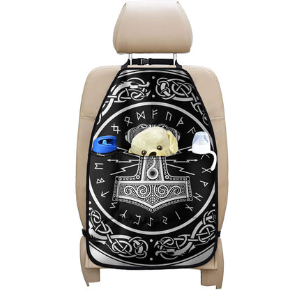 Mjolnir Norse Mythology Print Car Seat Organizers