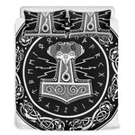 Mjolnir Norse Mythology Print Duvet Cover Bedding Set
