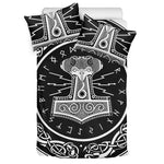 Mjolnir Norse Mythology Print Duvet Cover Bedding Set