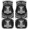 Mjolnir Norse Mythology Print Front and Back Car Floor Mats