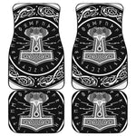 Mjolnir Norse Mythology Print Front and Back Car Floor Mats