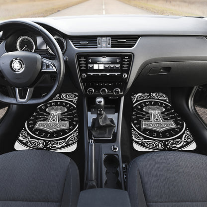 Mjolnir Norse Mythology Print Front Car Floor Mats