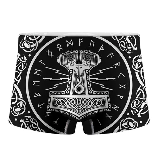 Mjolnir Norse Mythology Print Men's Boxer Briefs