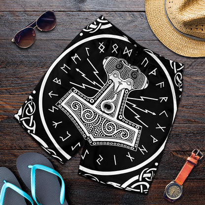 Mjolnir Norse Mythology Print Men's Shorts