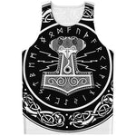 Mjolnir Norse Mythology Print Men's Tank Top