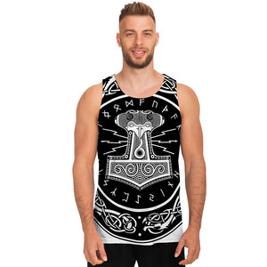 Mjolnir Norse Mythology Print Men's Tank Top