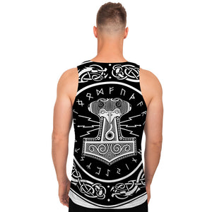 Mjolnir Norse Mythology Print Men's Tank Top