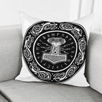 Mjolnir Norse Mythology Print Pillow Cover