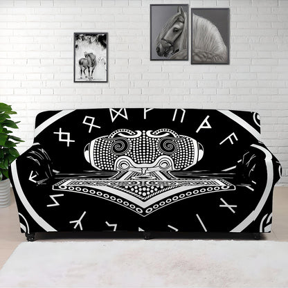 Mjolnir Norse Mythology Print Sofa Cover
