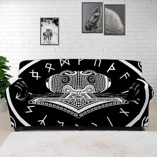 Mjolnir Norse Mythology Print Sofa Cover