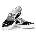 Mjolnir Norse Mythology Print White Slip On Sneakers