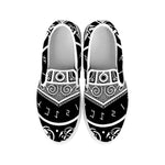 Mjolnir Norse Mythology Print White Slip On Shoes