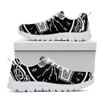 Mjolnir Norse Mythology Print White Sneakers