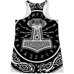 Mjolnir Norse Mythology Print Women's Racerback Tank Top