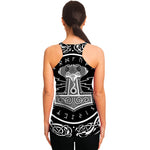 Mjolnir Norse Mythology Print Women's Racerback Tank Top