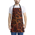 Molten Lava Print Apron