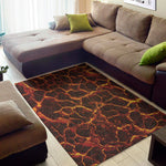 Molten Lava Print Area Rug