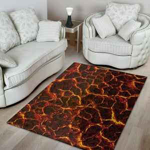 Molten Lava Print Area Rug