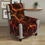 Molten Lava Print Armchair Protector