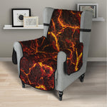 Molten Lava Print Armchair Protector