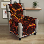 Molten Lava Print Armchair Protector