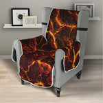 Molten Lava Print Armchair Protector