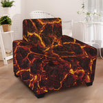 Molten Lava Print Armchair Slipcover