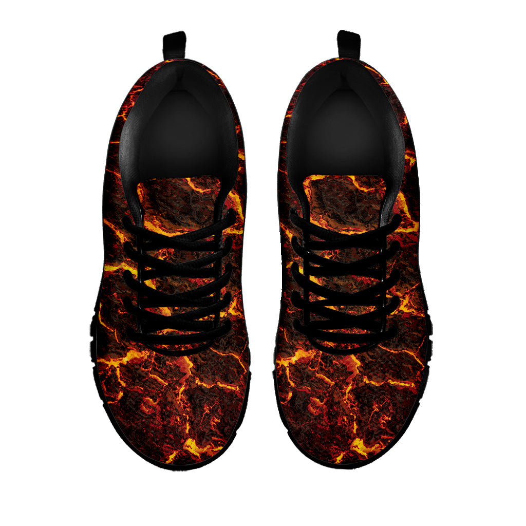 Molten Lava Print Black Sneakers