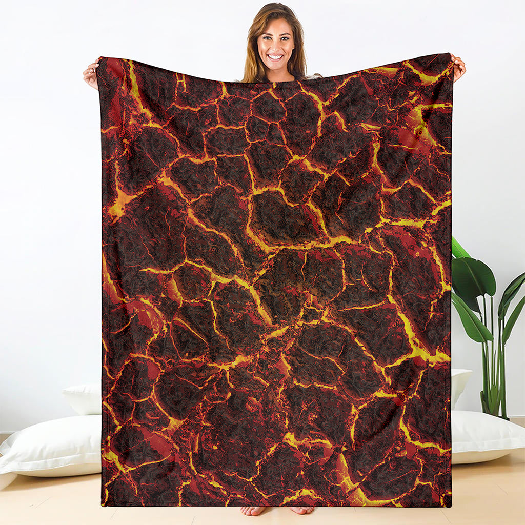 Molten Lava Print Blanket