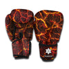 Molten Lava Print Boxing Gloves